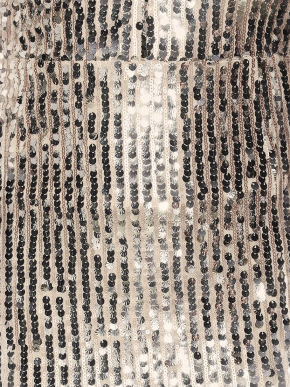 Lulus Sequin Your Heart Champagne Sequin Sleeveless Mermaid Maxi Dress NWT - Picture 5 of 10